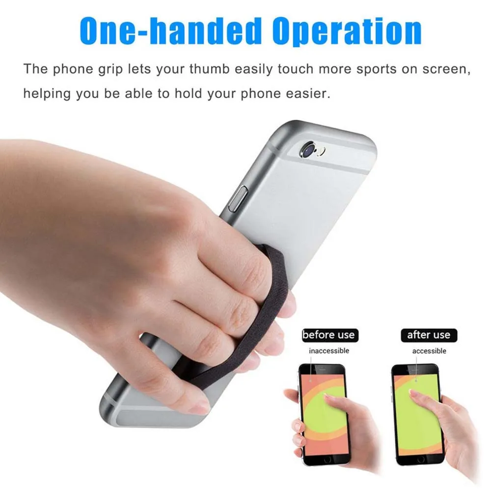

Durable One hand Universal Anti-Slip Cell Mobile Phone smartphone Finger Grip Ring Cradle Bracket Holder Strap For Huawei Xiaomi