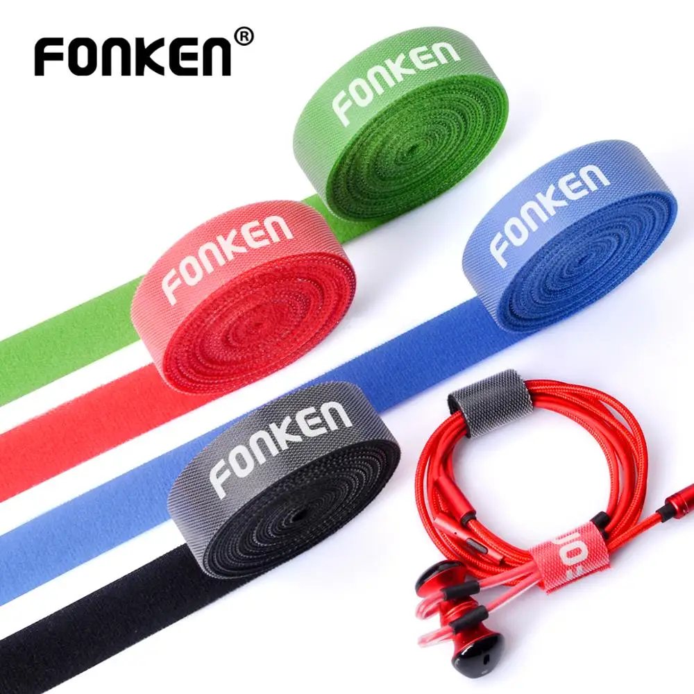 FONKEN Cable Organizer USB Cable Winder Mouse Ties Power Wire AUX HDMI Cord Free Clip Management Phone Winding Velcro Cables FONKEN Cable Organizer USB Cable Winder Mouse Ties Power Wire AUX HDMI Cord Free Clip Management Phone Winding Velcro Cables