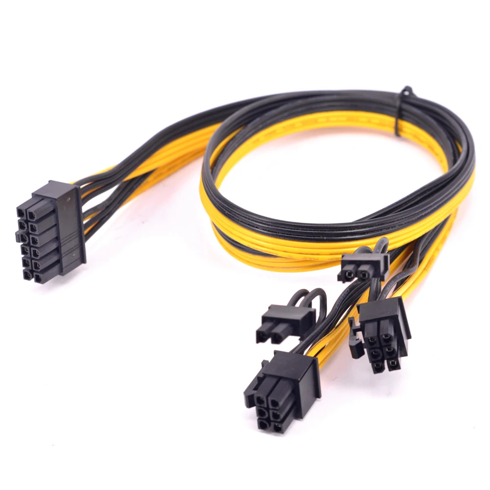 12pin to Dual 6+2Pin PCI express Power supply Cable 2 PCIe 8pin Multi GPU Modular Power For
