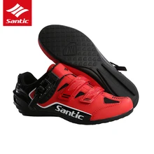 Мужская обувь для велоспорта Santic MTB, профессиональная команда, обувь для горного велосипеда, Резиновая, дышащая, разблокированная, велосипедная обувь, Zapatillas Ciclismo