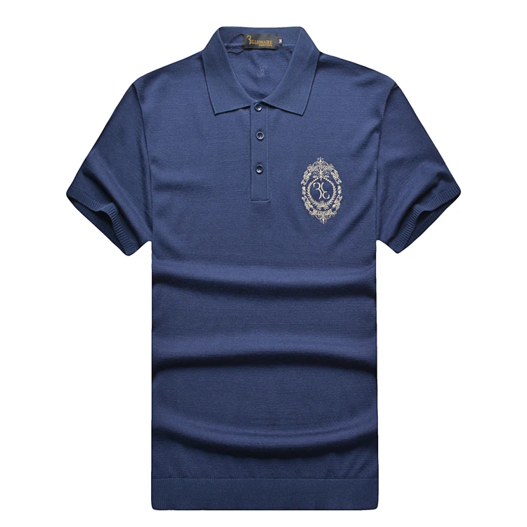Billionaire italian кутюр футболка мужская свежая с коротким рукавом коммерческий комфорт Мода прямой сплошной цвет