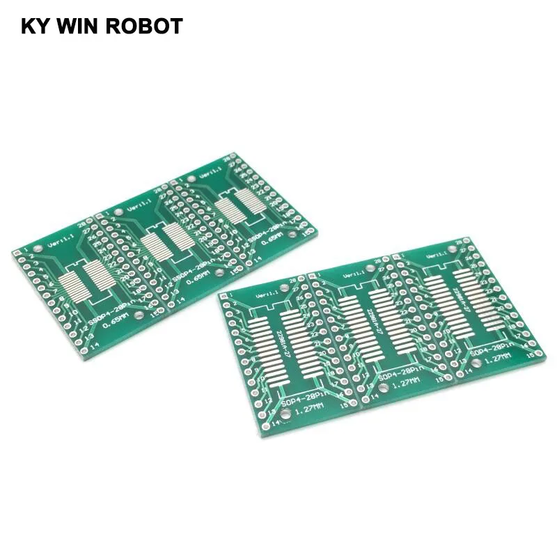 10 шт. SOP28 SSOP28 TSSOP28 to DIP28 печатная плата SMD для DIP 0 65 мм/1 27 мм до 2 54 Pin Pitch PCB конвертер