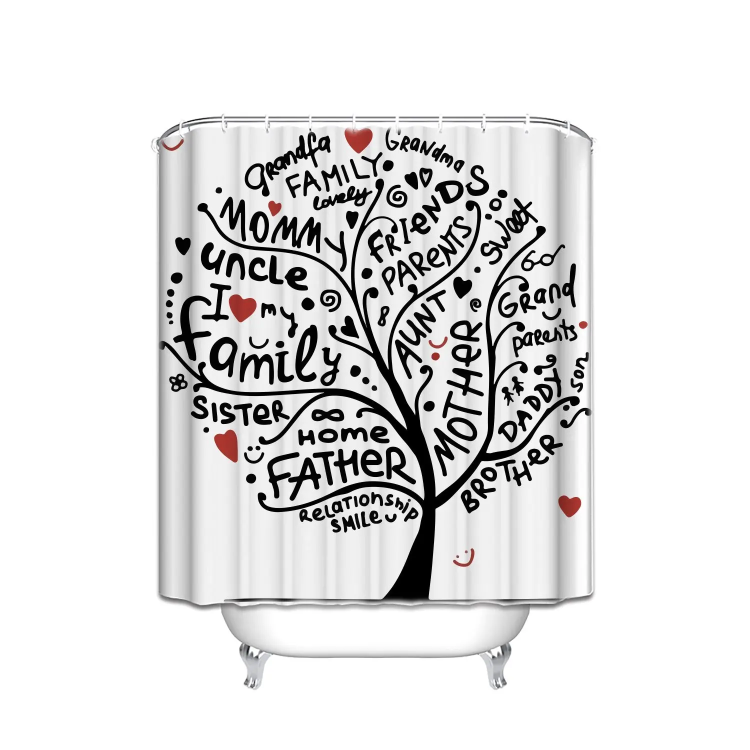 Art Gallery Gifts Family Tree Love Shower Curtain Set | Дом и сад