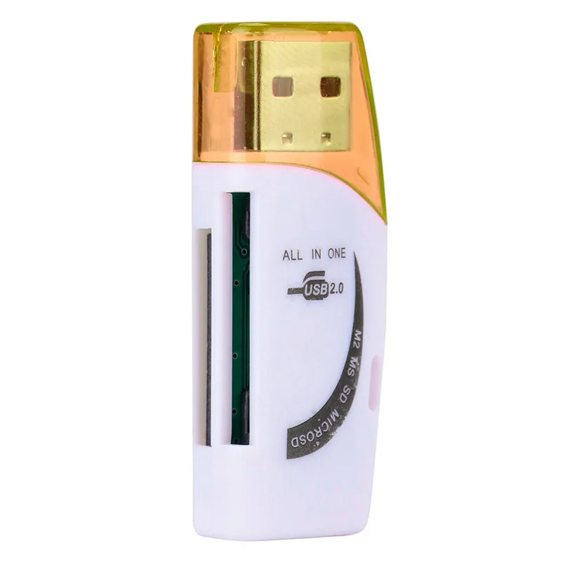 Для Micro SD, SDHC TF M2 MMC MS PRO DUO все в 1 USB 2,0 Multi чтения карт памяти A7 #720