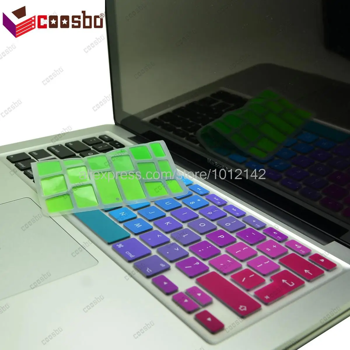 50pcs Wholesale Price colorful EU/UK keyboard Cover Skin For Apple Mac MacBook air pro retina 11 13 15 17 Protecter Film gift