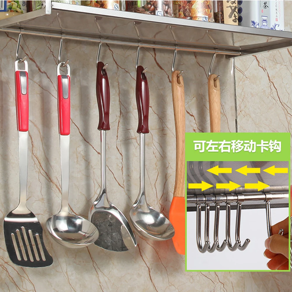  A1 304 stainless steel microwave oven shelf kitchen rack wall mount bracket oven shelf kitchen appl - 32913335283