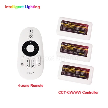 

2.4G Dimmable LED RF Remote Control With 4 Channel + 3x RF ww cw controller