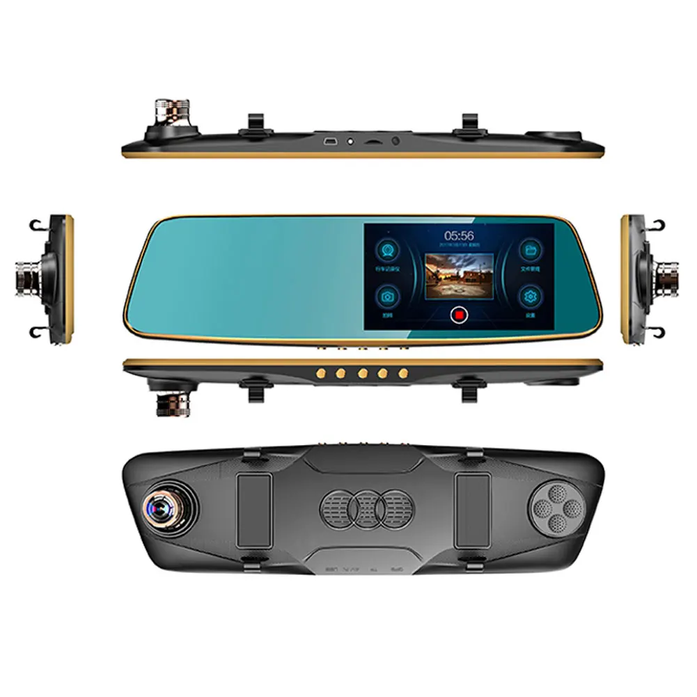 5 &quotFull HD1080p камера ночного видения с двойным объективом Автомобильная зеркало