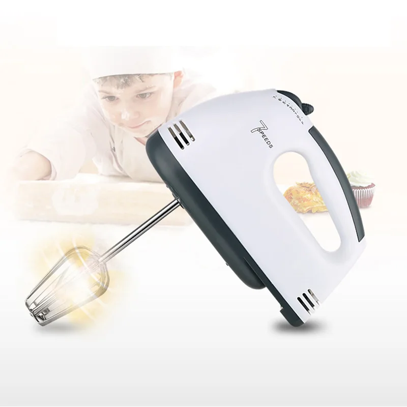 7 Speeds Kitchen Electric Hand held Mixer Whisk Egg Beater Blender