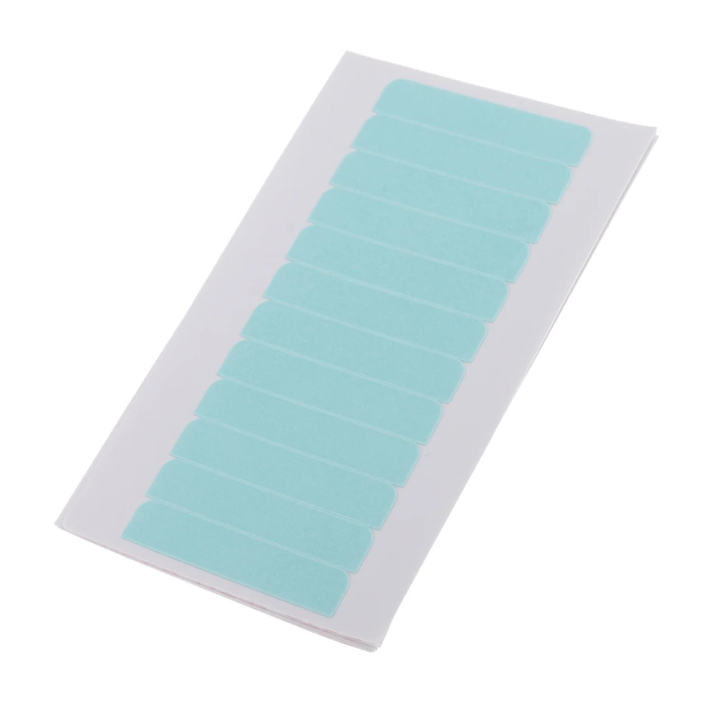 60 pcs Pre-Cut Double Sided Adhesive Super Tape for Skin Weft & Hair Extensions Super Blue Tape 4x0.8cm