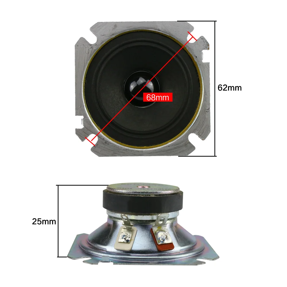Ghxamp 2.5 Polegada Tweeter Speaker 6ohm 30 w 60 w Livro Cone Agudos 2 Pcs - Image 4