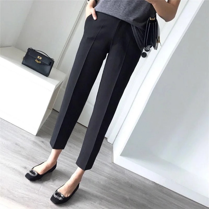 Daily Pants Women Office Lady Work Business Ankle Length Casual Pencil ...