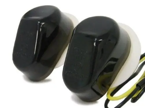 Motorcycle LED Mount Flush Blinker Smoke Turn Signals Indicator Light for Kawasaki ZX 6R 636 Ninja 2003 2004 2005 |