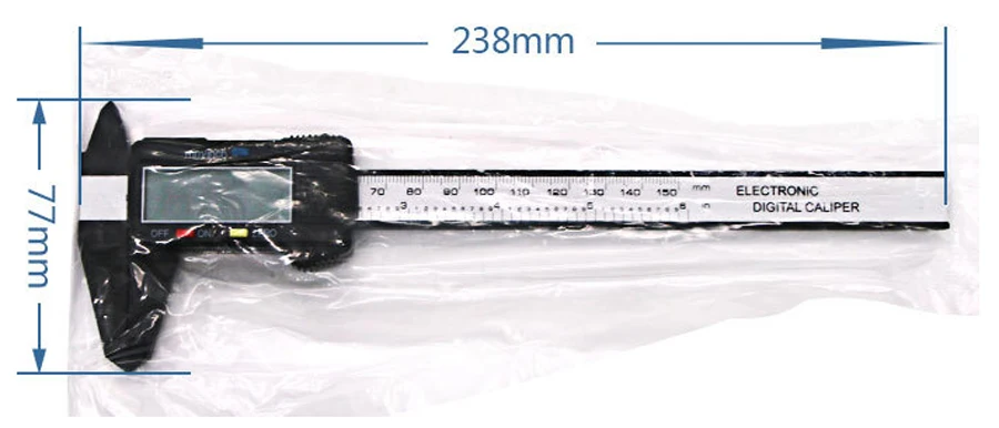 Dongcheng цифровой штангенциркуль 150 мм 6 дюймов ЖК электронный углеродный оптоволоконный датчик измерения высоты микрометр