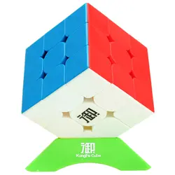 1 кубическая подставка в подарок YuMo's Magic Cube 3*3*3 speed Cube 3x3x3 на 3 трех слоях Cubo Megico 5,1 см с 1 кубиками-держателями