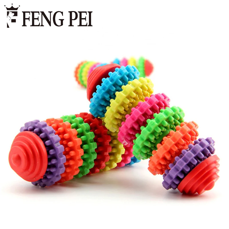 7 Floor Colorful Pet Dog Slide Gear Molar Teeth Cleaning Chew Toy Healthy Gums Amusing Swivel Dental Care Training Tool | Дом и сад