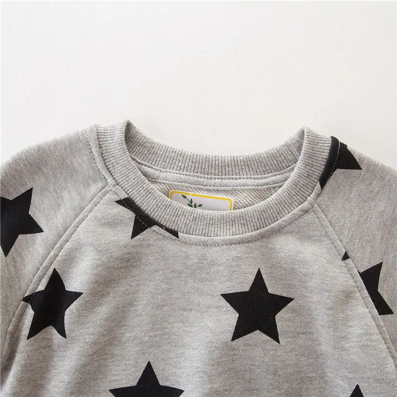 Jumping meter/хлопковые детские рубашки для мальчиков; толстовки со звездами для детей; осенне-зимняя одежда; блузка для мальчиков; рубашки для девочек