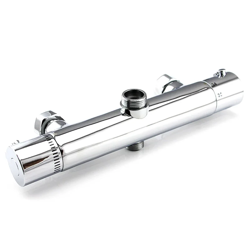 

Chrome Thermostatic Shower Faucets Set Bathroom Thermostatic Mixer Tap Hot And Cold Bathroom Mixer Mixing Valve Bathtub Faucet