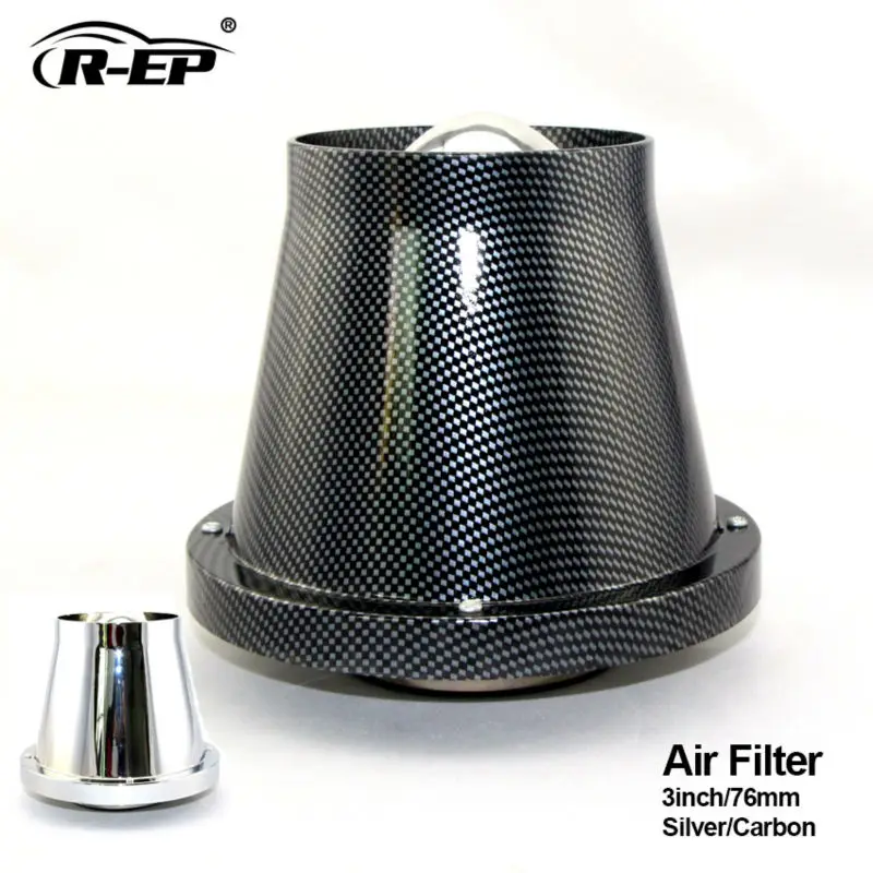 

R-EP CAR Air Filter 2INCH Supercharger Hood Intake Universal Carro Cars Kit filtro de ar esportivo Turbocharger Cartridge 76MM