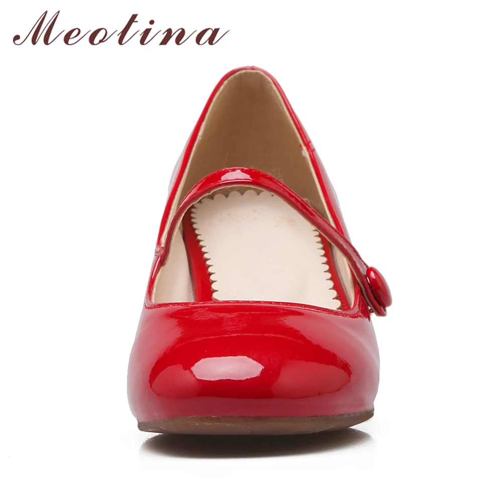 US $18.32 53% OFF|Meotina Designer Schuhe Frauen Mary Jane Karree Mid Heels Dame schuhe Klobigen Fersen Hochzeit Pumps Weiß Rot Frauen Schuhe Größe 10 US $16.26 53% OFF|Meotina Frauen Schuhe High Heels Spitz Hohe Ferse Schuhe Frauen Pumpen Weiß Hochzeit Heels Schuhe Gelb Schwarz Große Größe 9 10 in