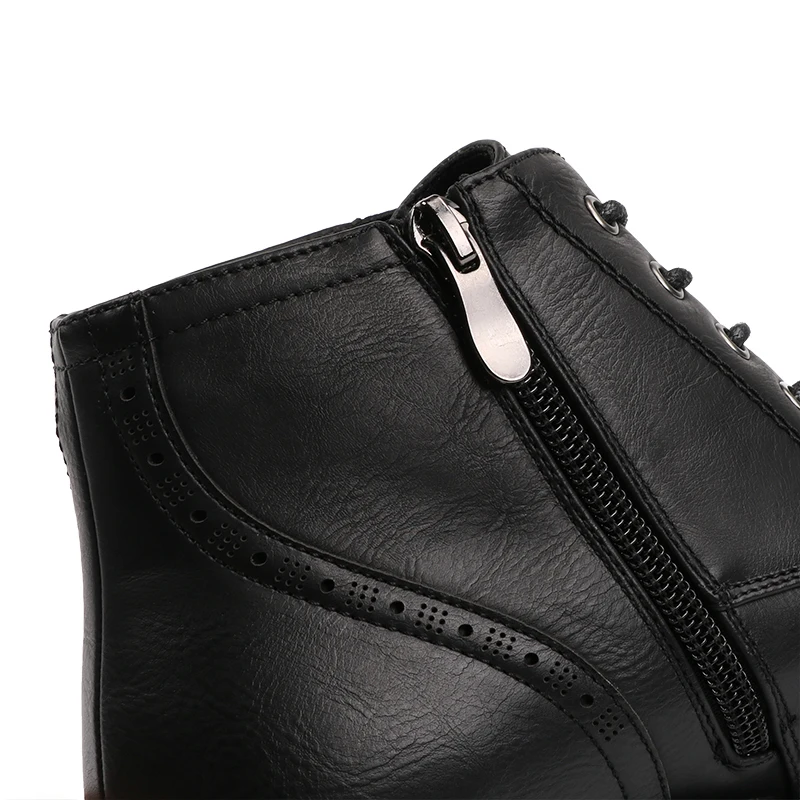 AIMEIGAO Fashion Vintage Women Ankle Boots Soft Leather Flat Shoes Comfortable Women Boots Lace Up Soft Leather Classic Shoes