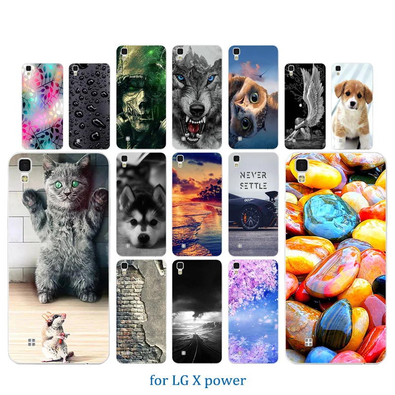 Чехлы для телефонов 5 дюймов LG Xpower мягкий прозрачный силиконовый чехол K220 K220DS