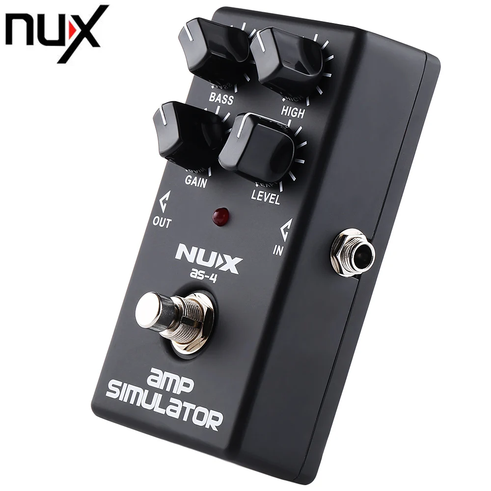 NUX AS 4 Mini Guitar Distortion Effect Pedal Amplifier Simulator Pedal