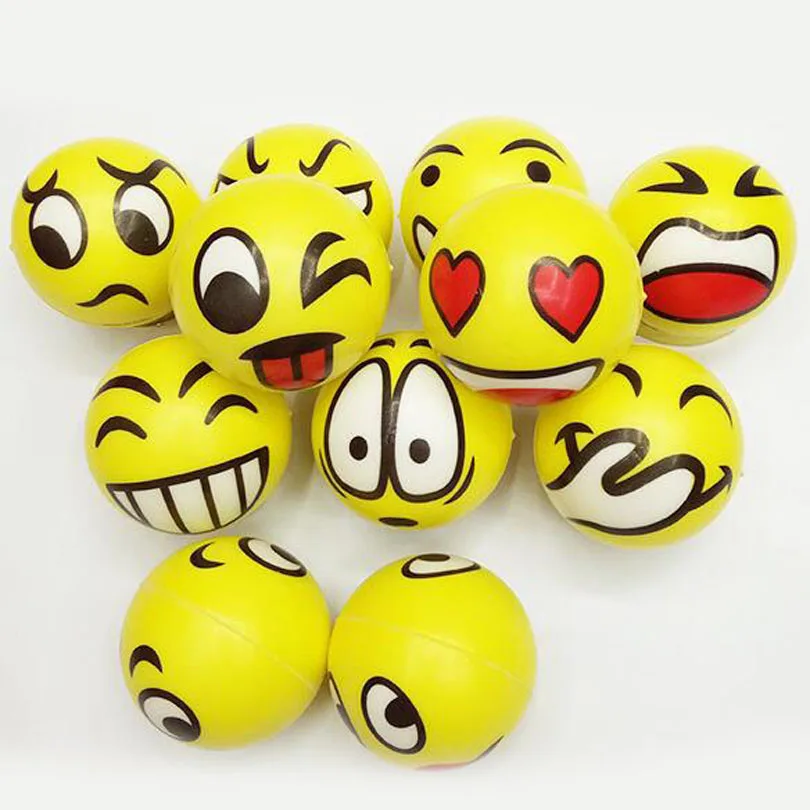

New arrival Smiley Face Massage Relaxation Ball Squeeze Relief Hand Anti Stress Reliever Ball Mood Toy MR055