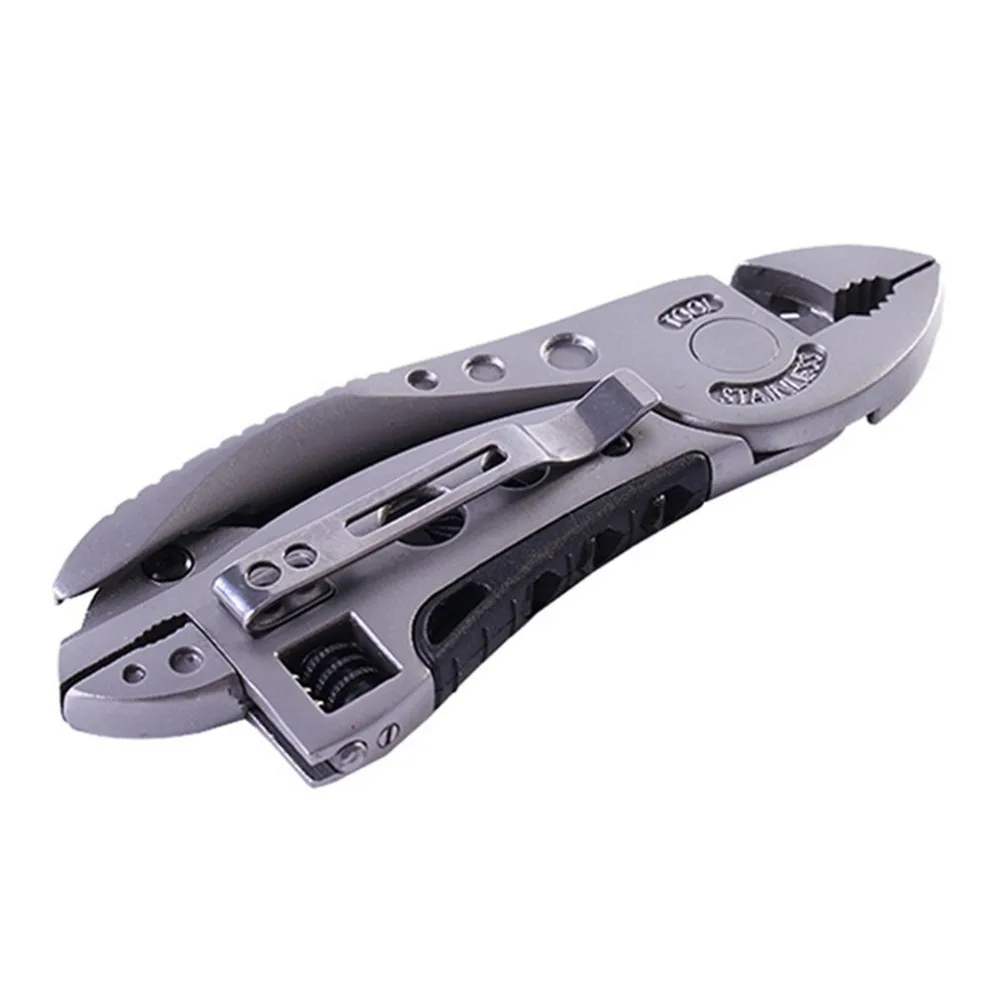 Fold Multi Tool Knife Repair Adjust Screwdriver Wrench Jaw Plier