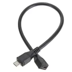 Высокоскоростной M/F для Micro USB 2,0 type B Мужской и женский провод удлинительного кабеля удлинитель зарядный кабель шнур