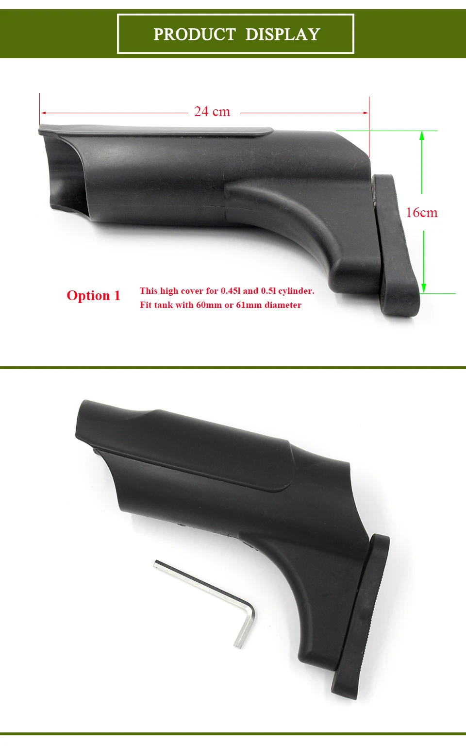 QUPB PCP пейнтбольное оборудование защита бака баттершток пластиковая защитная крышка для 0.2l/0.35l/0.45l/0.5l цилиндр BlackTKC001