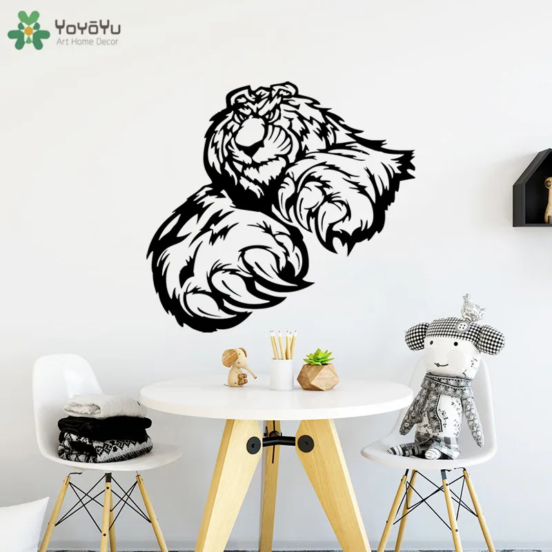 

YOYOYU Wall Decal High Quality Bear Paws Claws Pattern Animal Wall Sticker Decals Creative Bedroom Decoration Cartoon DecorCT779
