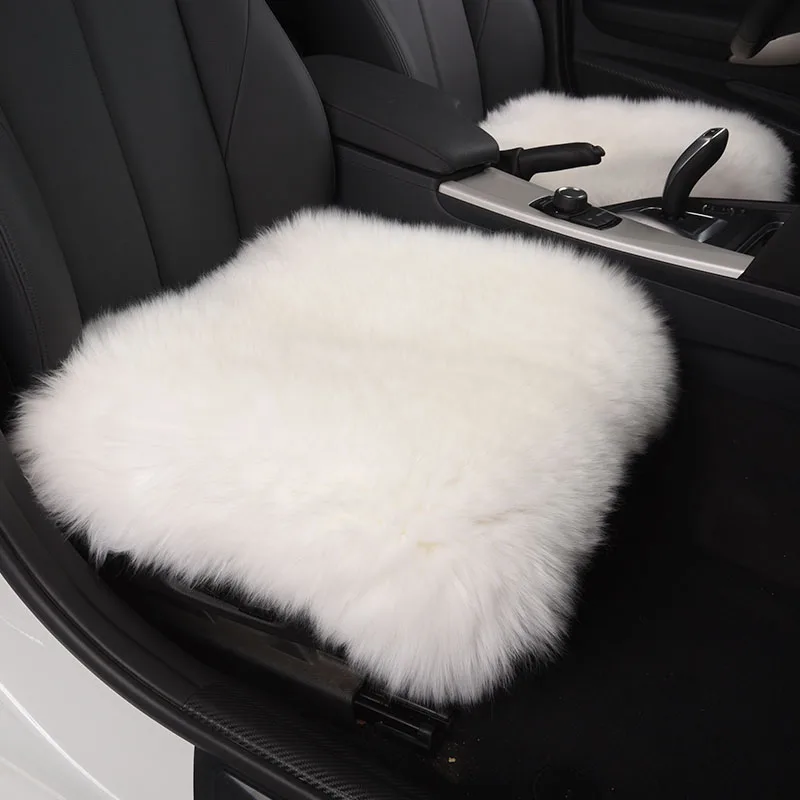 

1 pcs large size 50*50cm Universal Australian Pure Natural Wool Seat Cover,4 Colors Winter Car Cushion