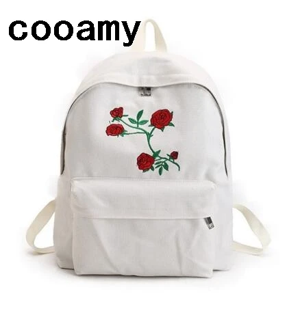 

Embroidery Women Backpack Schoolbag Korean Rucksack Cut School Bags For Teenager Girls Student Bag Canvas Backpacks