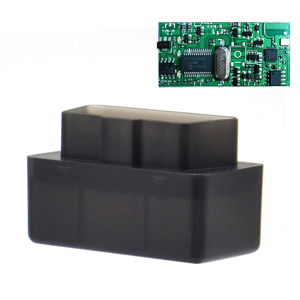 ELM327 V1.5 Bluetooth с чипом PIC18F25K80 OBD2 адаптеры для бортовой диагностики, версия II сканер для Android/PC Поддержка OBD2 протоколы+ ELM327 v2.1