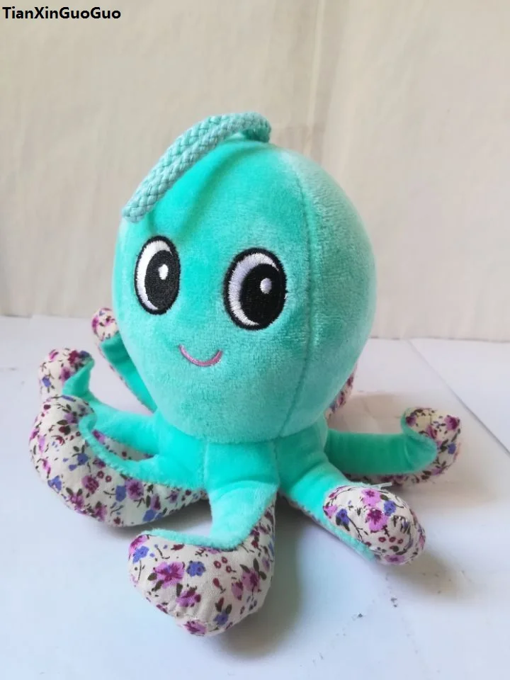 lovely cartoon octopus plush toy about 20x18cm light green octopus soft