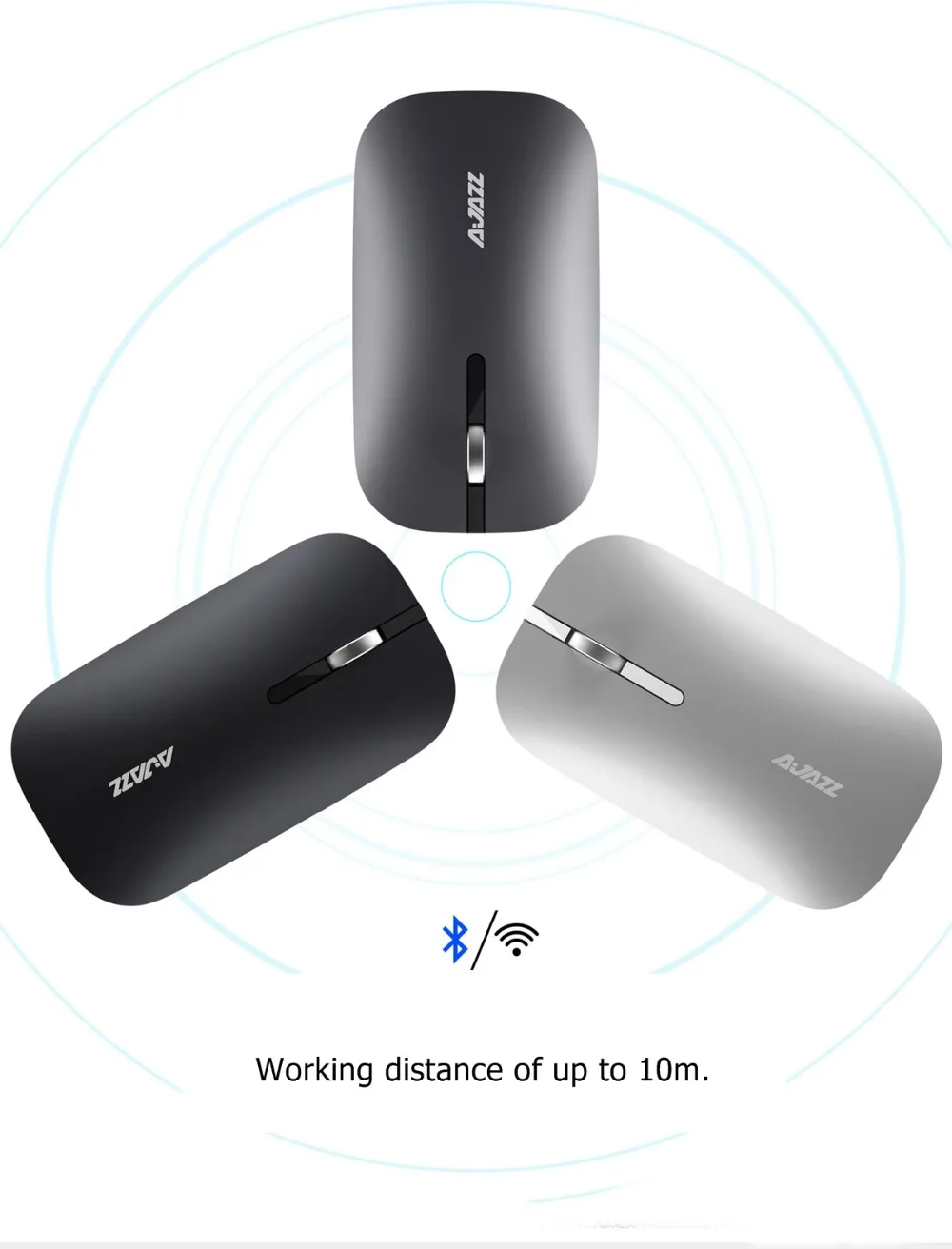 Мини мышь беспроводная Jazz i25t 2 4 ГГц + Bluetooth|computer mouse|mouse mouselaptop mouse |