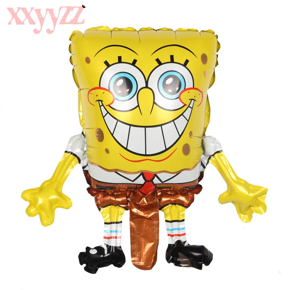 XXYYZZ-Lovely-Cute-Free-Shipping-Mini-Children-s-Toys-SpongeBob-Aluminum-Balloons-Birthday-Party-Decoration-Balloon