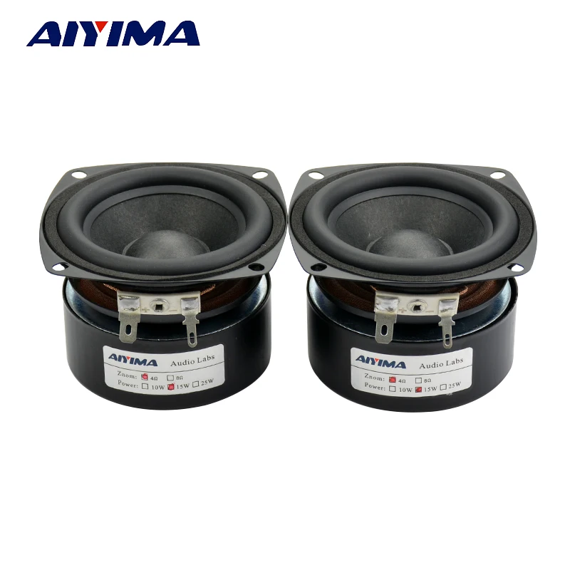 AIYIMA 2Pcs 3Inch Full Range Speakers 4Ohm 15W Speaker Subwoofer Tweeter HIFI Music FM Radio Home Video System Speaker AIYIMA 2Pcs 3Inch Full Range Speakers 4Ohm 15W Speaker Subwoofer Tweeter HIFI Music FM Radio Home Video System Speaker
