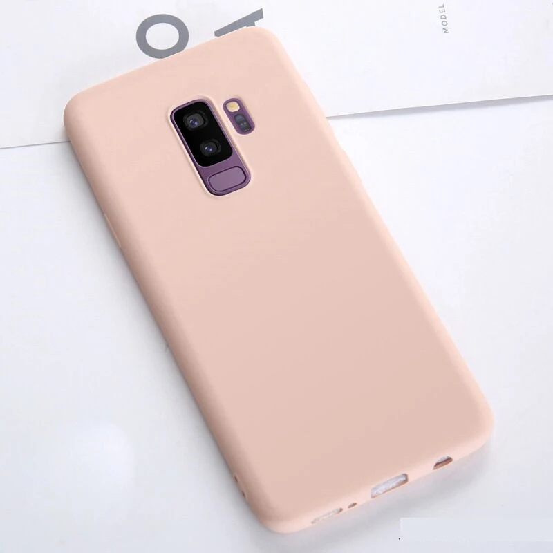 Оригинальный чехол для телефона Samsung Galaxy J4 J6 J8 Plus A6 2018 жидкий силикон шелковистая