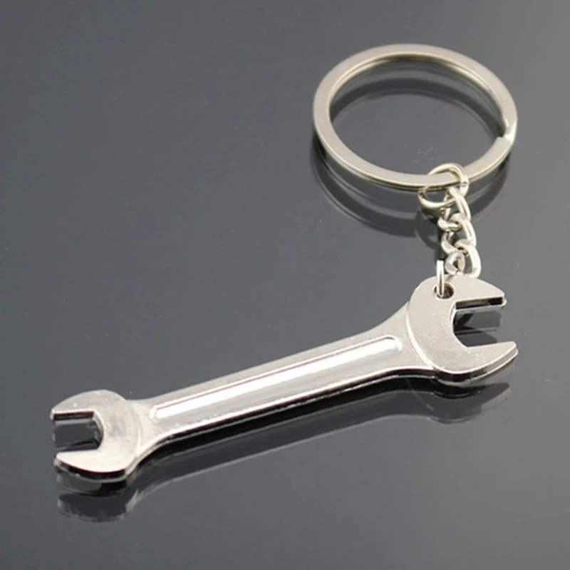 

Car Wrench Keychain Key Holder Keyring Simulation Keyfob Tools Stainless Steel Spanner Key chain Lovely Gift Auto Accessories