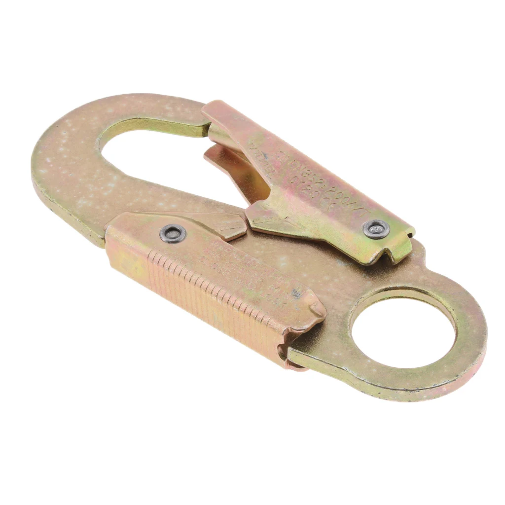 30KN Fall Protection Safety Clip Carabiner Snap Lock Hook Clip for Climbing Arborist Rappel Mountaineering Caving