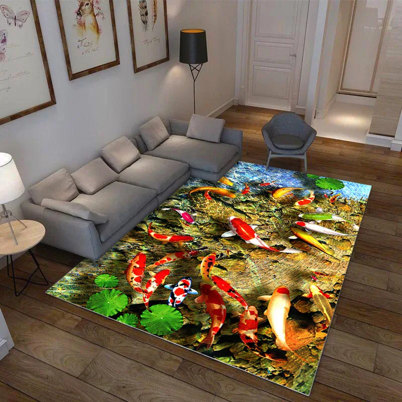3D печатных большой площади Коврик для прихожей нескользящий; для пола коврики ковры для Спальня журнальный столик для гостиной домашний декор alfombra - Цвет: 6
