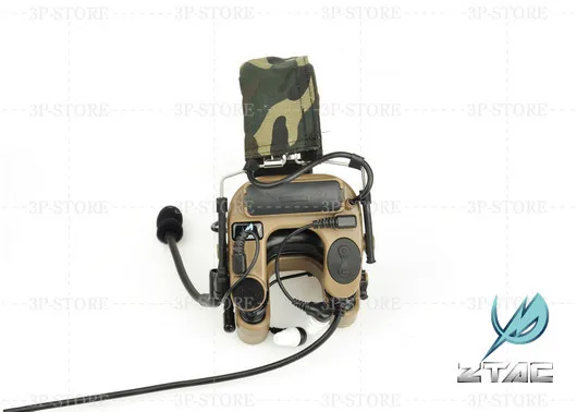 Z-TAC Z 038 наушники U тактические наушники с шумоподавлением рация гарнитура OPS черный/песочный цвет
