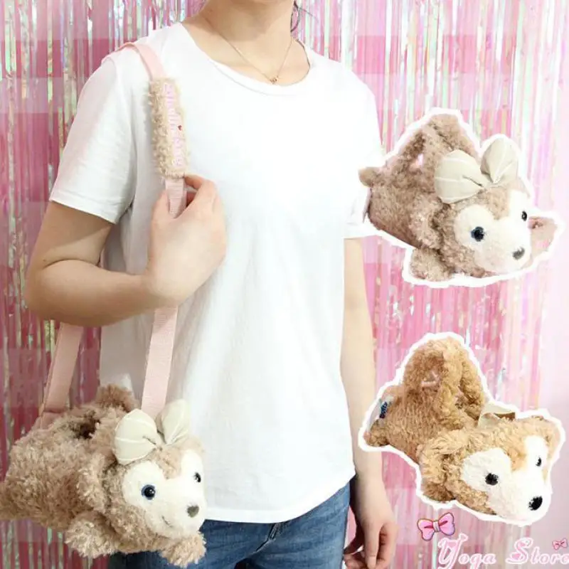 

Cute Japan Anime Duffy Bear Shelliemay Rose Plush Backpack Soft Teddy Bears Toys Handbag Satchel Bag Stuffed Doll For Girls Gift