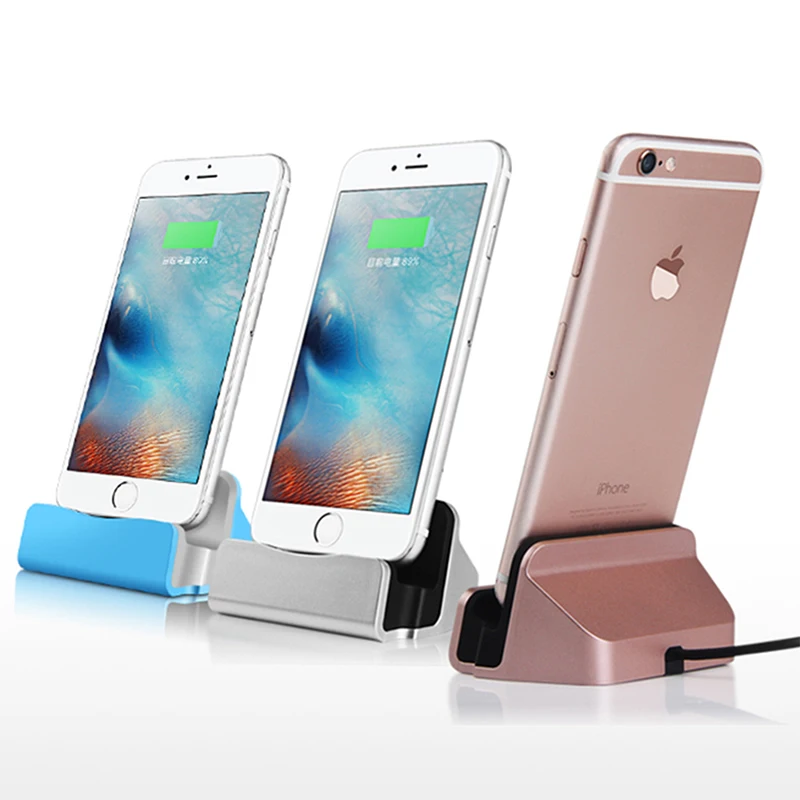 

Hot Sale Sync Data Charging Dock Station Cellphone Desktop Docking Charger & USB Cable For Apple iPhoneX 5 6s 7Plus 8 iPhoneXS