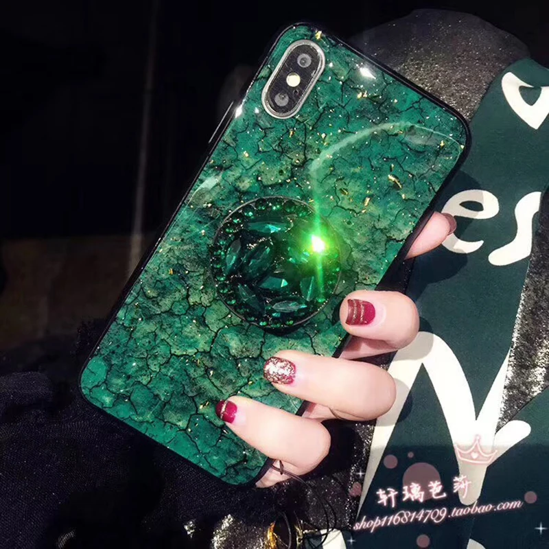 Glitter marble diamond ring holder silicone phone case for iphone 12 Pro 7 8 6 S plus X XR XS 11 Pro MAX for samsung S8 S9 S10