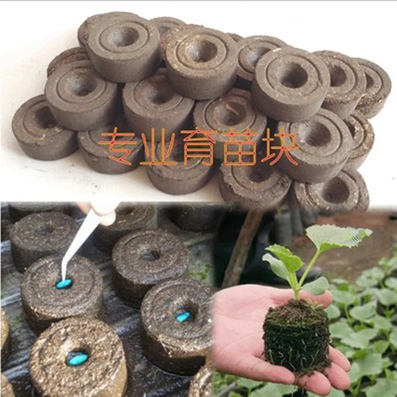 

10pcs/lot Compound Fertilizer Seedling Blocks Nutrient Compacted Peat Substrates Seeds Plant Food Garden Tools Accessories