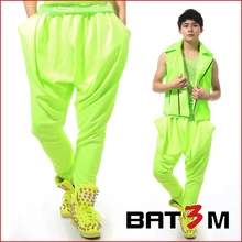 27-44 Мужская одежда GD стилист волос модные повседневные флуоресцентные зеленые шаровары танцевальные сценические костюмы больших размеров