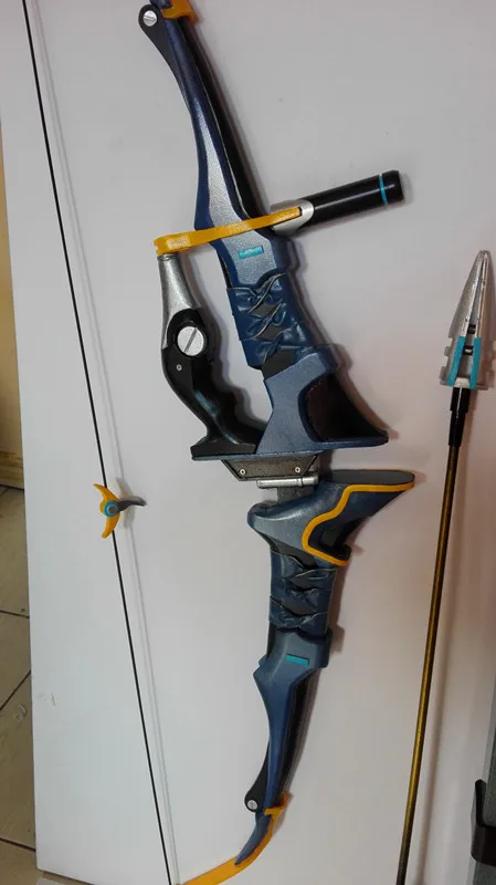 High-quality Custom made Anime Cosplay PVC Prop Game Cos Hanzo Shimada Bow & Arrows & Quiver Stage Accessories Halloween Part